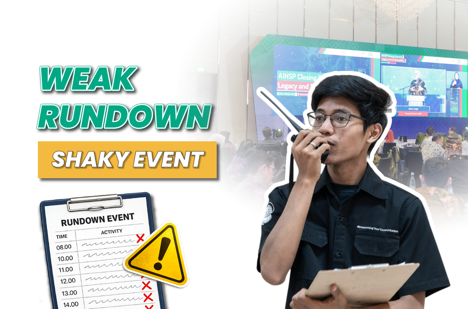 Read more about the article Weak Rundown, Unstable Event: The Importance of Rundown in Every International Event