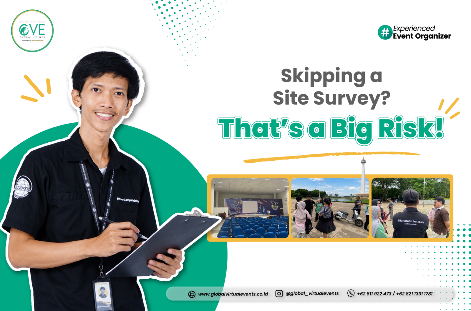 Read more about the article International Events Without a Site Survey = High Risk! Here’s Global Events Jakarta’ Explanation
