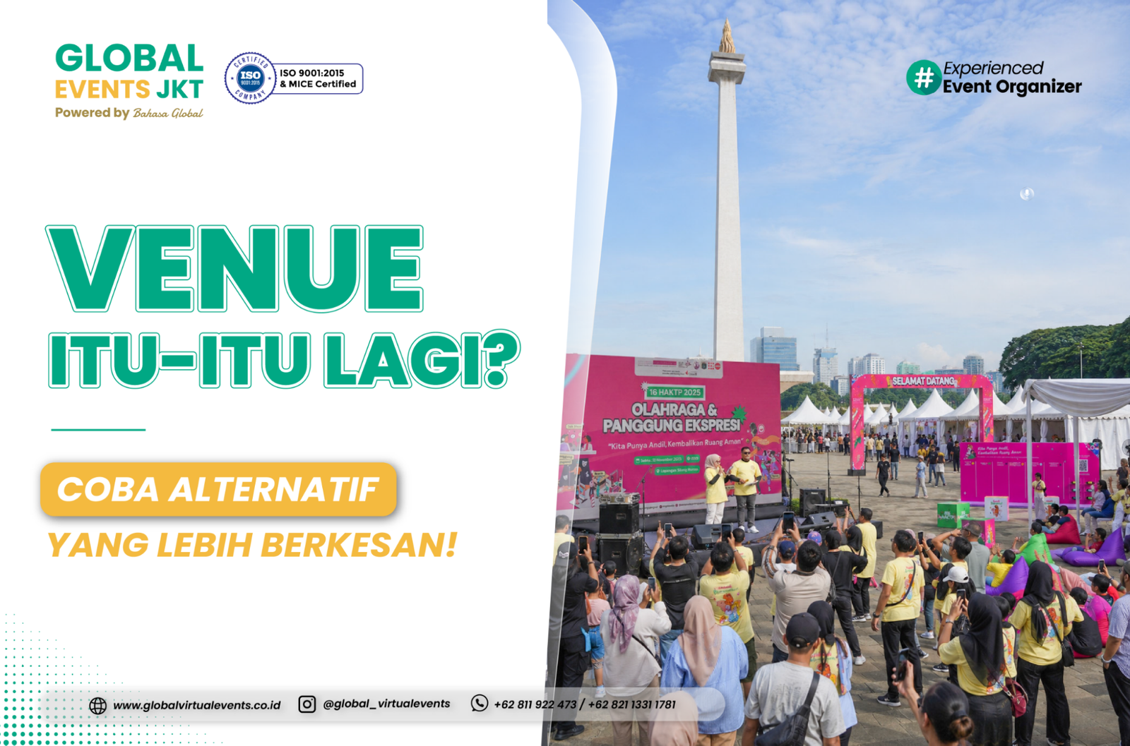Read more about the article Stop Pakai Venue Itu-Itu Lagi! Ini Alternatif Venue Unik untuk Event | Jasa Event Organizer