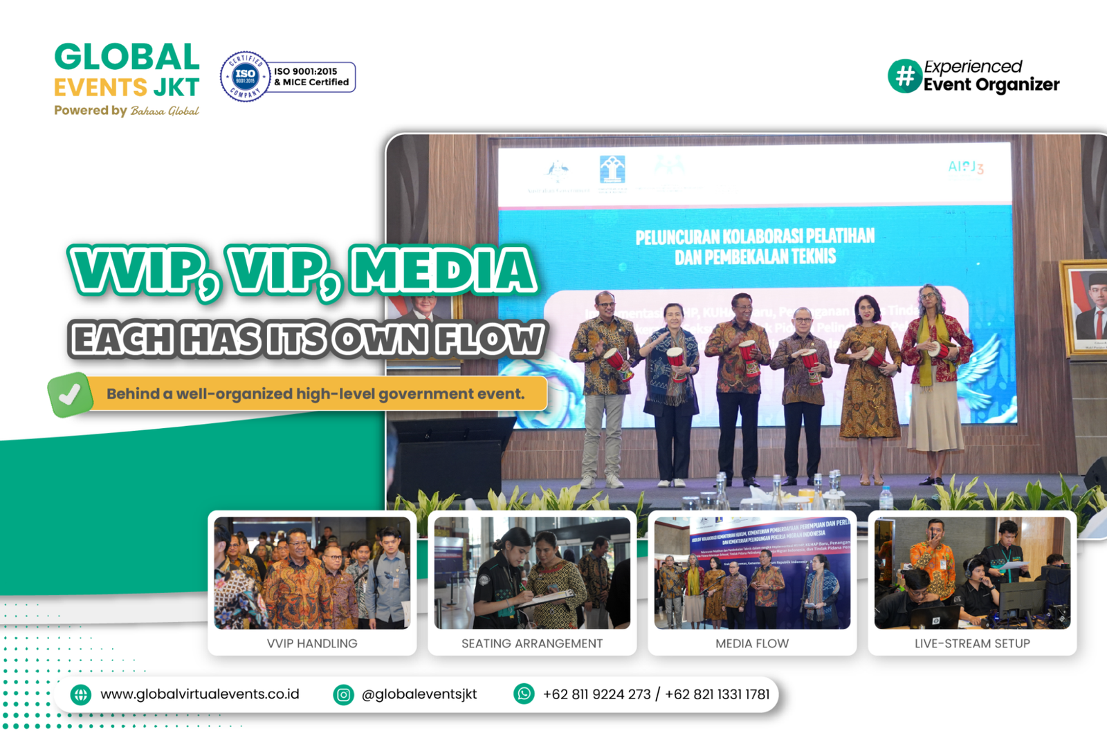 Read more about the article VVIP and VIP Handling in a High-Level Government Event: The Role of an Experienced Event Organizer Jakarta