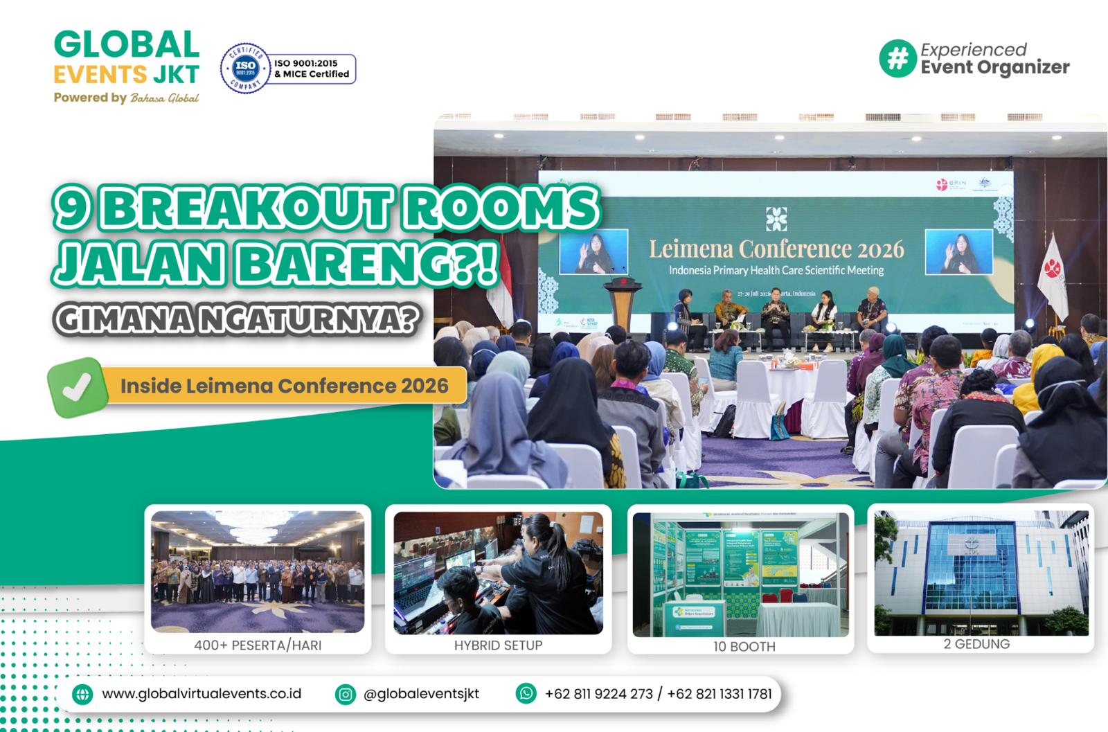 Read more about the article Mengelola Conference 3 Hari dengan 9 Breakout Rooms: Peran Event Organizer Jakarta dalam Leimena Conference 2026