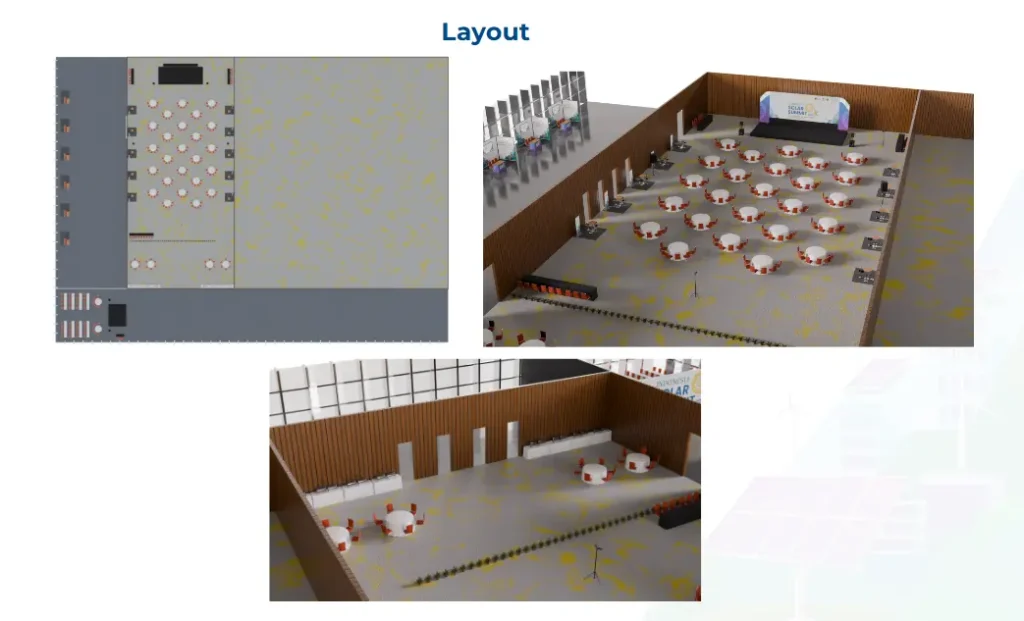 Stage and venue layout