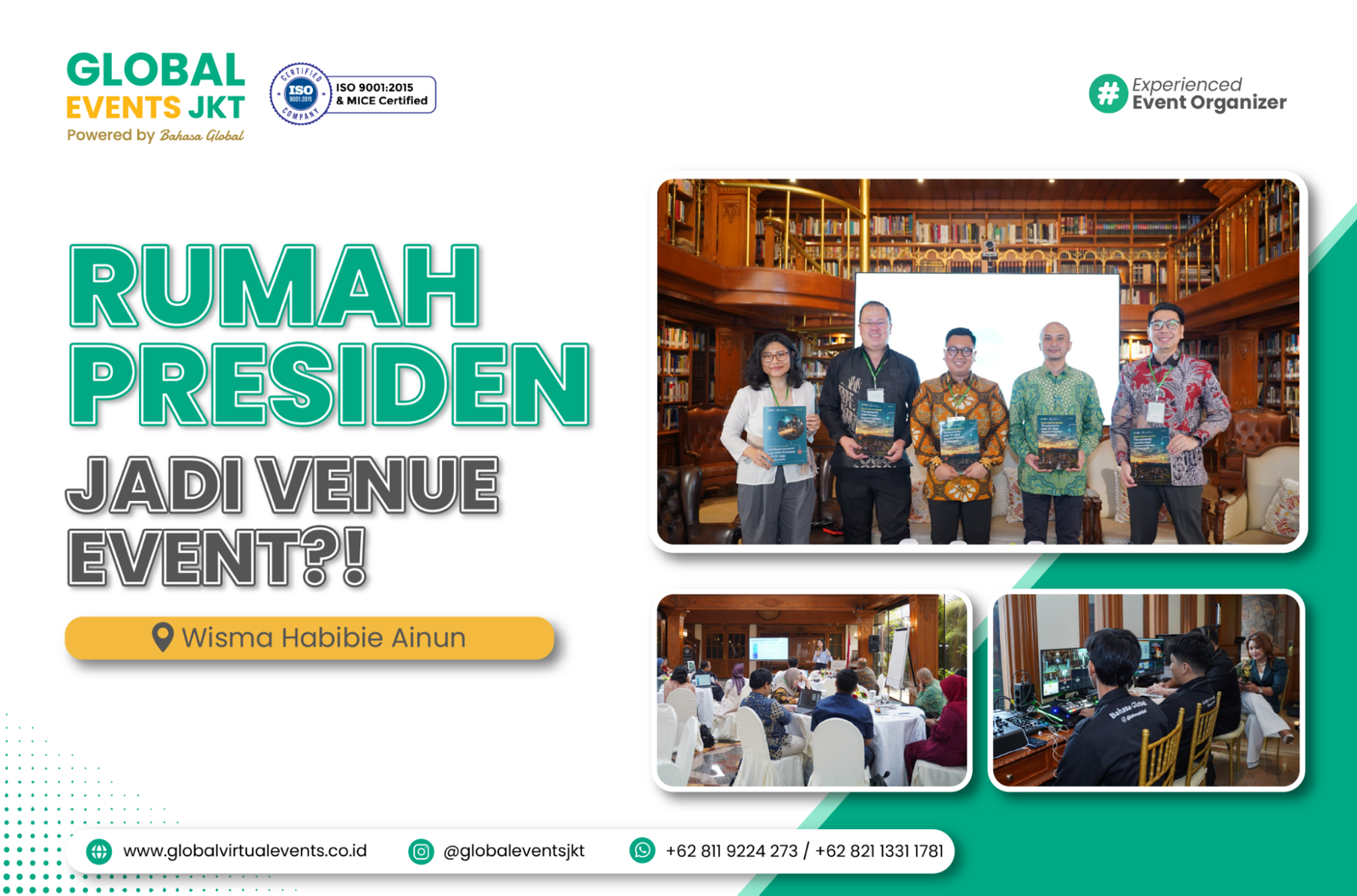 Read more about the article Wisma Habibie & Ainun sebagai Venue Event: Dari Rumah Bersejarah hingga International Hybrid Event