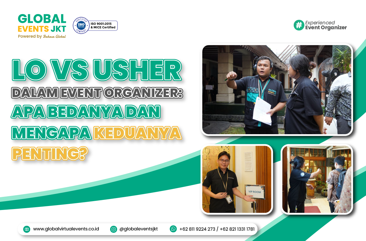 Read more about the article LO vs Usher dalam Event Organizer: Apa Bedanya dan Mengapa Keduanya Penting?